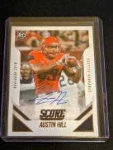 2015 Score Rookie RC #348 Austin Hill auto