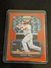 69/99 SP 2021 Panini Prizm Derek Hill Red Wave Prizm