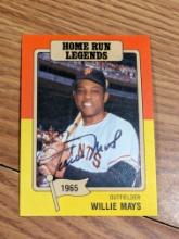 Willie Mays autographed card w/coa