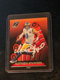 Matthew Stafford autographed card w/coa