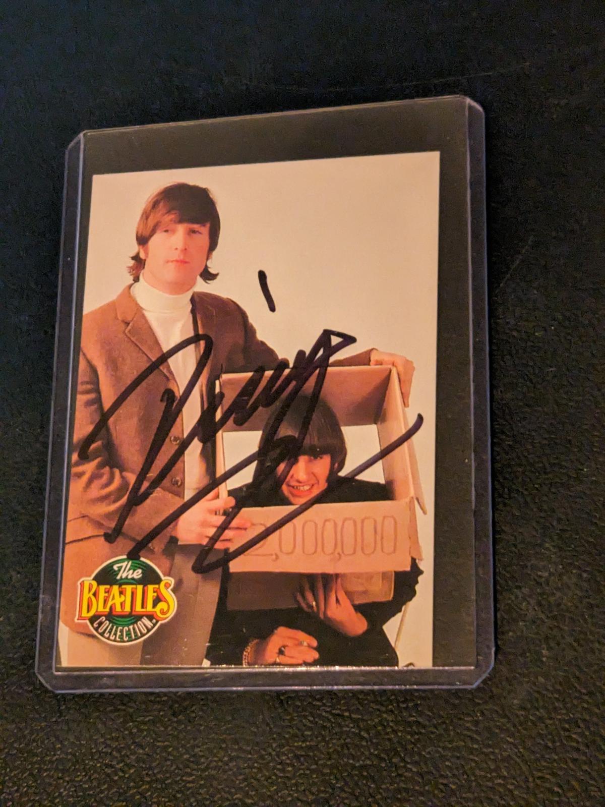Ringo Starr Signed Card with coa