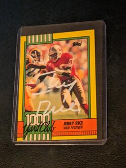 Jerry Rice autographed card w/coa