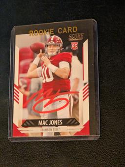 Mac Jones autographed card w/coa
