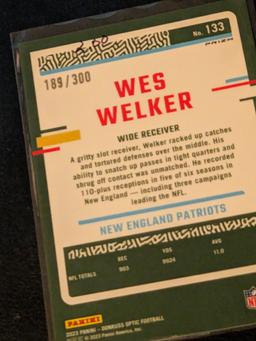 Wes Welker 189/300 2023 Donruss Optic Wave insert