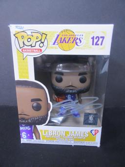 Lebron James Signed Lakers NBA Funko Pop W/Coa