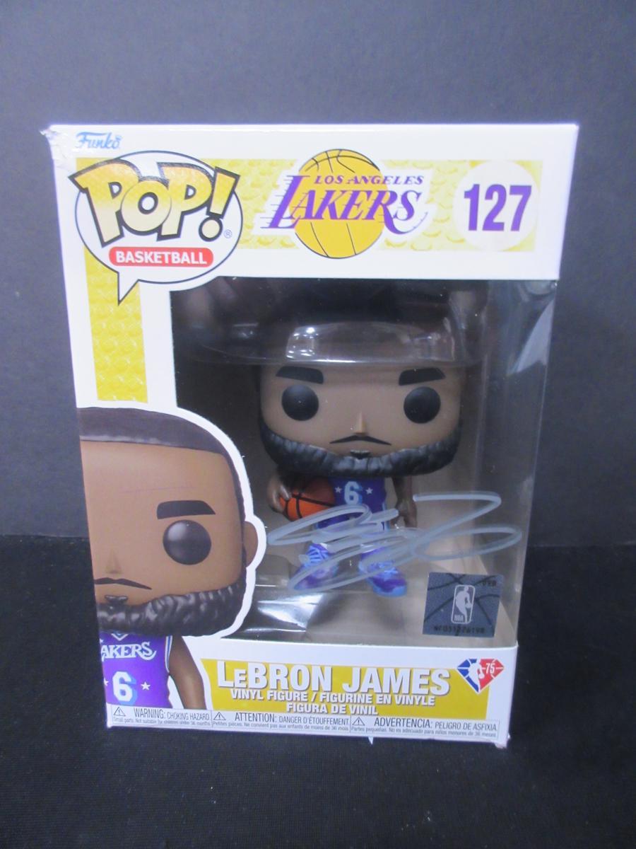 Lebron James Signed Lakers NBA Funko Pop W/Coa
