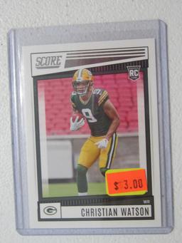 2022 SCORE CHRISTIAN WATSON RC PACKERS