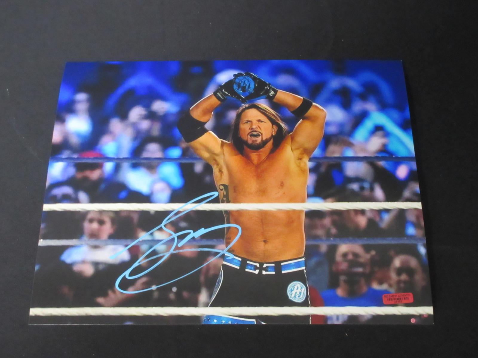 AJ Styles Signed 8x10 Photo RCA COA