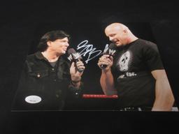 ERIC BISCHOFF SIGNED 8X10 PHOTO WWF JSA COA