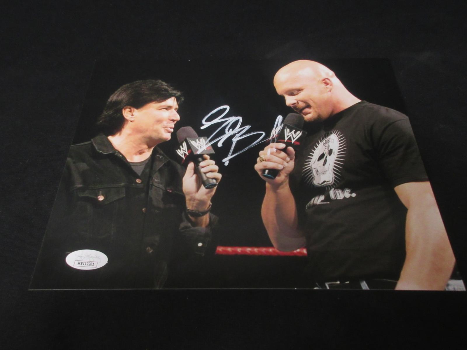 ERIC BISCHOFF SIGNED 8X10 PHOTO WWF JSA COA