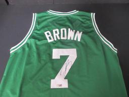 CELTICS JAYLEN BROWN SIGNED BASKETBALL JERSEY COA