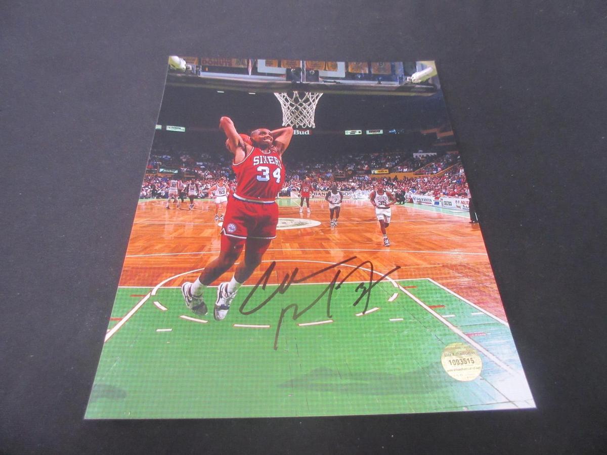 CHARLES BARKLEY SIGNED 8X10 PHOTO WITH COA
