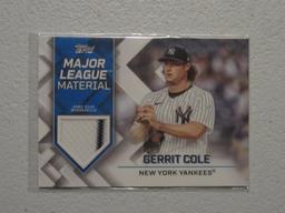 2022 TOPPS UPDATE GERRIT COLE MATERIAL CARD