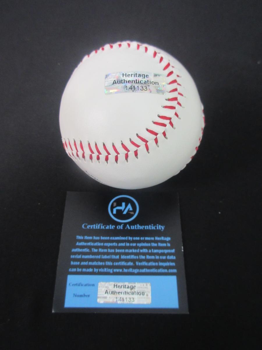MIKE TROUT SIGNED BASEBALL WITH COA