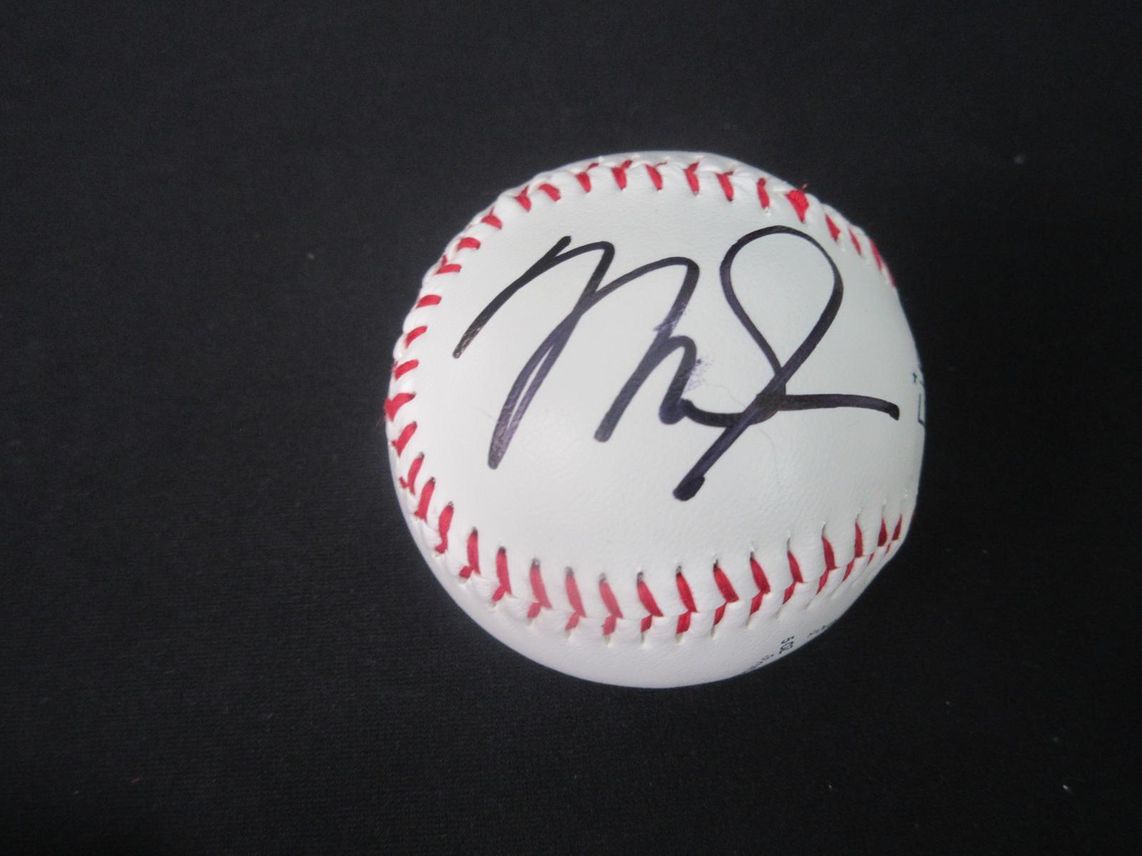 MIKE TROUT SIGNED BASEBALL WITH COA