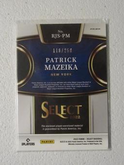 2022 SELECT PATRICK MAZEIKA RC /250 PRIZM