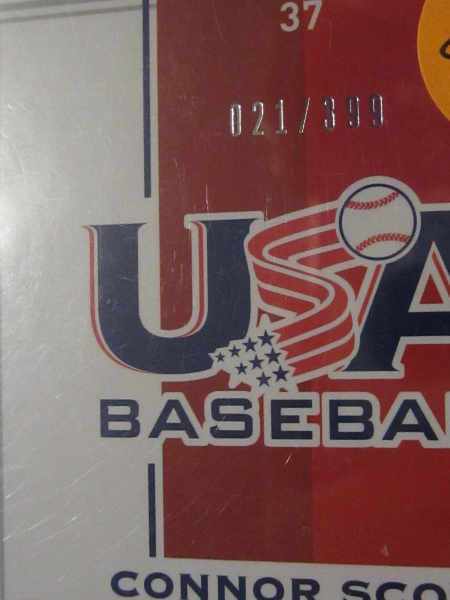 2017 USA BASEBALL CONNOR SCOTT /399 AUTO