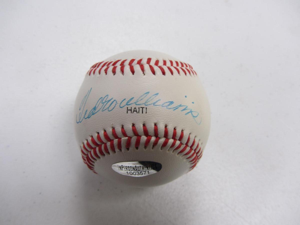 TED WILLIAMS SIGNED BASEBALL IPA COA