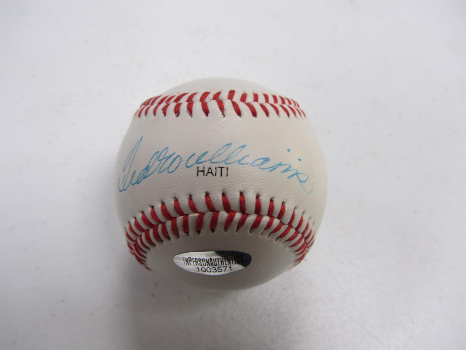 TED WILLIAMS SIGNED BASEBALL IPA COA