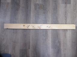 HACKSAW JIM DUGGAN SIGNED 2X4 WITH FSG COA