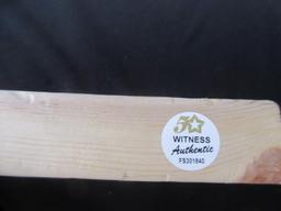 HACKSAW JIM DUGGAN SIGNED 2X4 WITH FSG COA