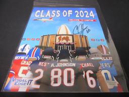 ANDRE JOHNSON SIGNED HOF 2024 POSTER COA