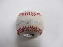 TED WILLIAMS SIGNED BASEBALL IPA COA