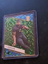 DJ Johnson 2023 Donruss Elite #134 Green Disco RC Carolina Panthers