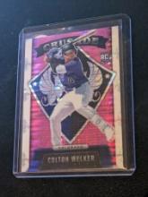 2022 Panini Chronicles Crusade Pink Pulsar Prizm Colton Welker RC #14 Rockies