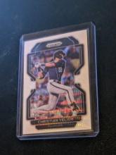2022 Panini Prizm #52 Christian Yelich White Wave Prizm