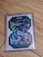 2022 Panini Prizm #52 Christian Yelich White Wave Prizm