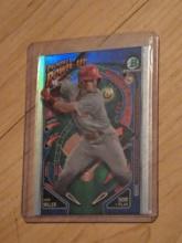Aidan Miller 2024 Bowman Chrome Prospect Power Up Purple prizm Parallel Insert