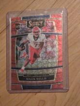2022 Panini Select Draft Picks - Concourse Malik Willis #2 Red Lazer Prizm (RC)