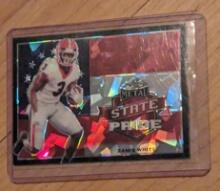 2022 LEAF METAL ZAMIR WHITE STATE PRIDE Cracked Ice Red White and Blue