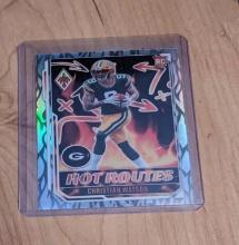 2022 Panini Phoenix Christian Watson Hot Routes #HR-7 Green Bay Packers