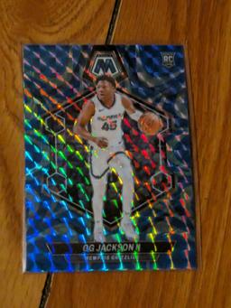 2023-24 Panini Mosaic GG Jackson Rookie Blue Prizm #228 RC