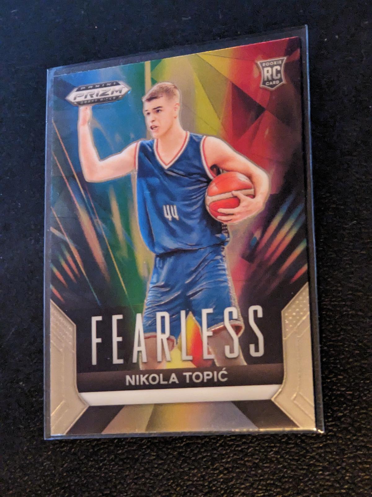 Nikola Topic RC/Rookie 2024 Panini Prizm fearless holo