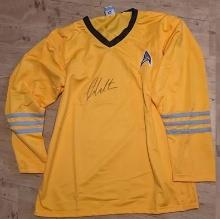William Shatner autographed star trek enterprise shirt with coa
