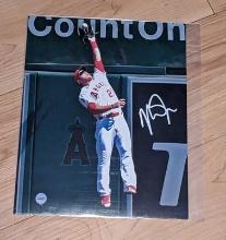 Mike Trout autographed 8x10 photo with coa