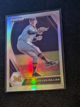 2021 Panini Prizm Draft Picks Steven Hajjar Silver Prizm Auto #PDP61 Reds