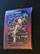 2022 Panini Prizm - Purple Prizm #27 Jacob deGrom - New York Mets