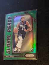 2022-23 Panini Prizm - Global Reach Rudy Gobert #2 Green Prizm