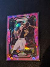 2024 Panini Prizm #111 J.D. Gonzalez - Pink Cracked Ice Prizm Baseball Padres