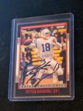 Peyton Manning autographed card w/coa