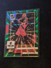 2022-23 Donruss #188 Nassir Little Holo Laser Green Portland Trail Blazers