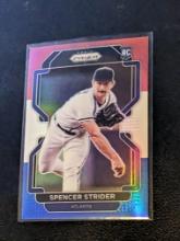 2022 Panini Prizm - Tier III Spencer Strider #240 Red White and Blue Prizm (RC)