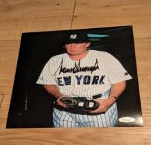 Donald Trump Signed baseball Photo with coa with coa