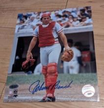 Johnny Bench Signed Photo 8x10 with coa