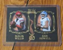 Malik Willis Sam Howell 2022 Wild Card Matte Smoking Guns Insert