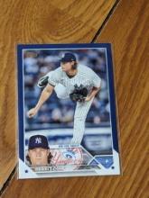 2023 Topps #45 Gerrit Cole baclk border New York Yankees